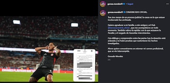 El posteo de Gonzalo Morales