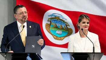 Laura Fernández anunció un paquete de ocho nuevos proyectos de ley durante la presentación de resultados de sus primeros 100 días de gobierno. Crédito: Captura video Presidencia de la República