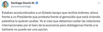 El representante Santiago Osorio defendió