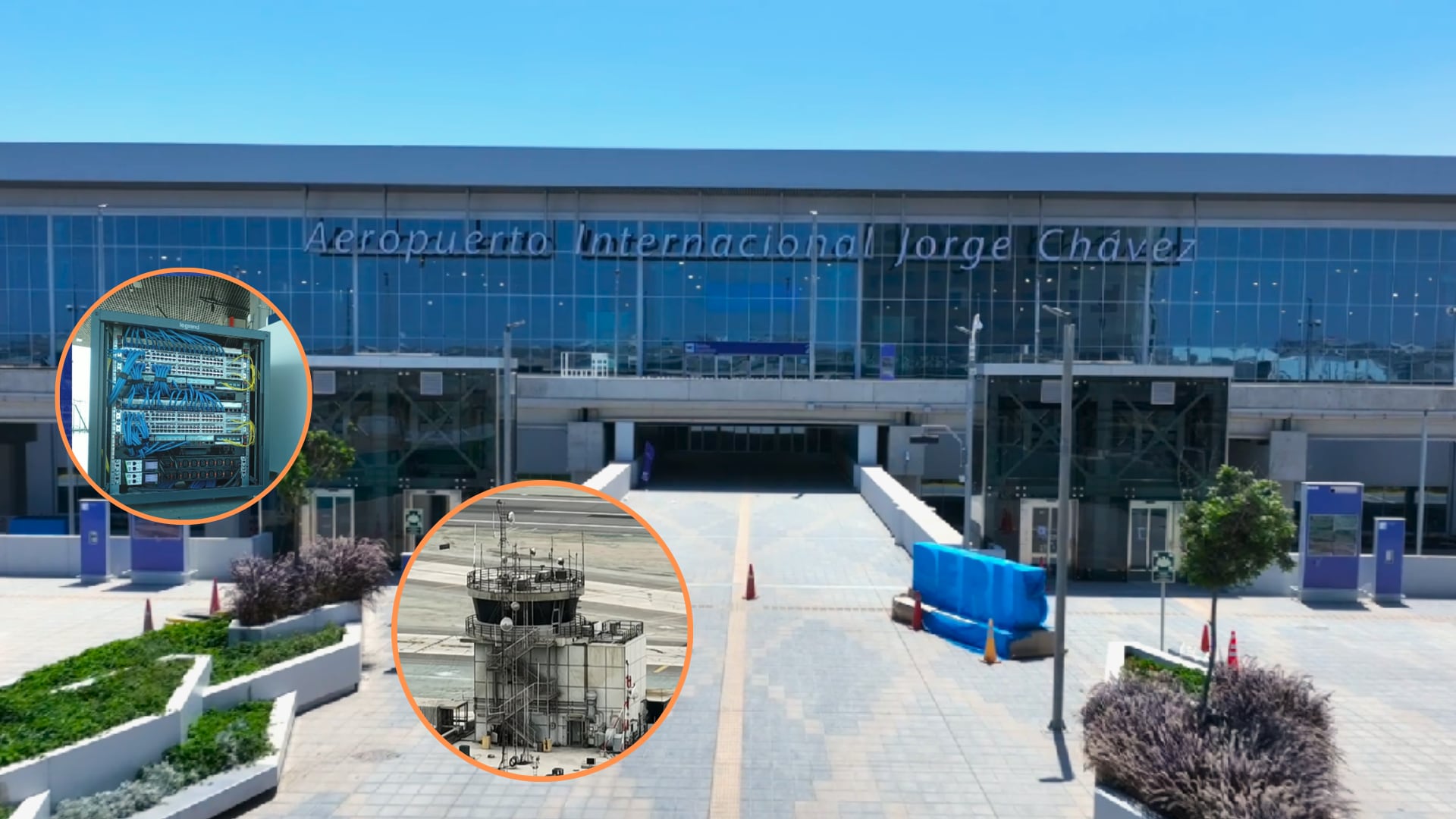 Tecnología antigua: las comunicaciones aeronáuticas del Jorge Chávez todavía dependen de un sistema instalado en 2008, cuya vida útil tecnológica ya culminó. Composición: Infobae
