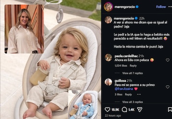 La desopilante idea de Rocío para demostrar el parecido que tiene con su hijo