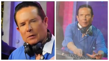 Captan a Gustavo Adolfo Infante tomando clases con Polymarchs para convertirse en DJ