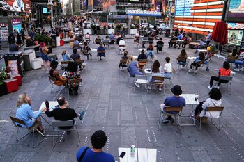 Times Square, en Manhattan (Reuters)