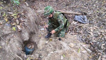 Authorities located explosive depots in