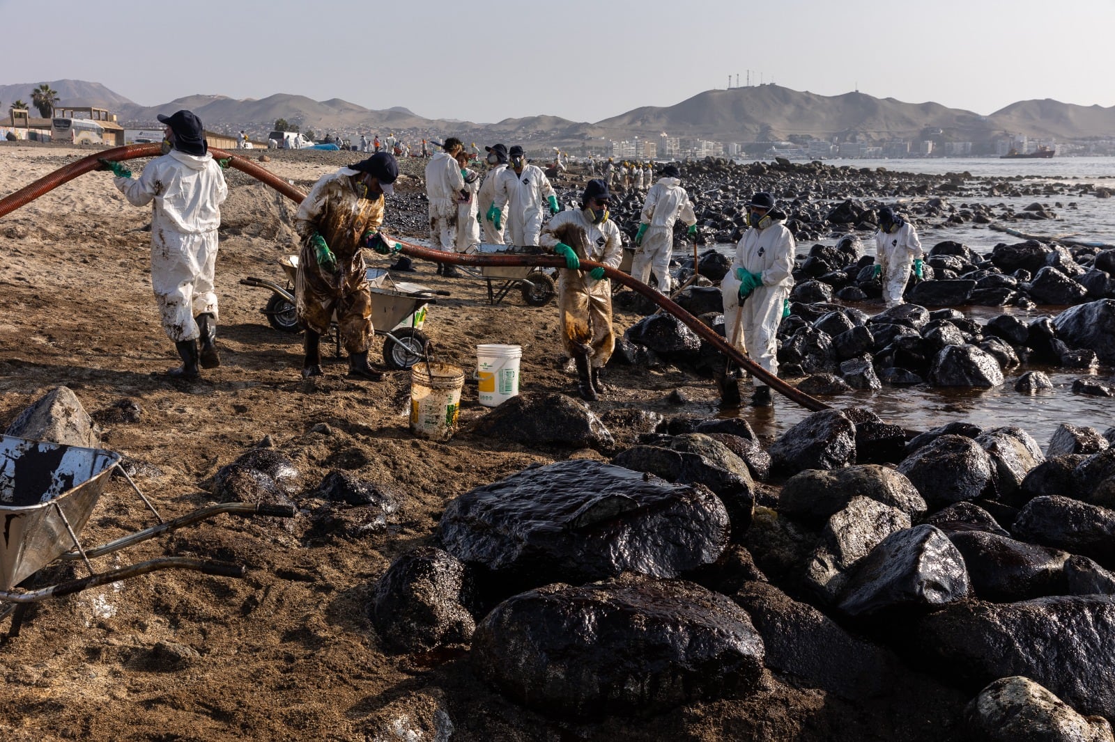 Las consecuencias del derrame de petróleo en el mar de Ventanilla. (Foto: SPDA)
