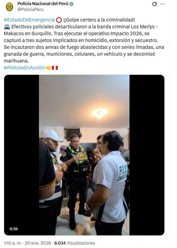 La Policía Nacional del Perú
