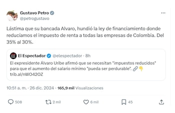 Con este mensaje, el presidente