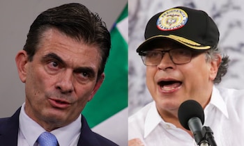 Rodrigo Paz Pereira aseguró que el presidente Gustavo Petro ataca a la democracia boliviana - crédito Gabriel Márquez/EFE y Sergio Reyes/AP