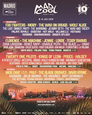 Carteld el Mad Cool de 2026