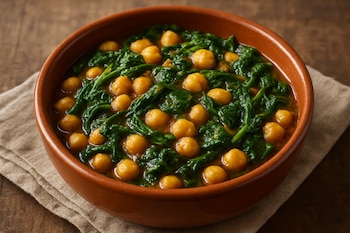 La receta de garbanzos con