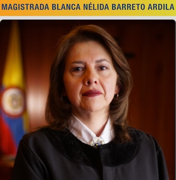 La magistrada Blanca Nélida Barreto