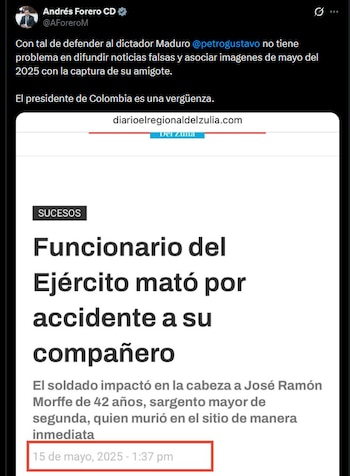 Andrés Forero refutó al presidente