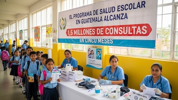 El programa de Salud Escolar en Guatemala alcanza 1.5 millones de consultas en cinco meses