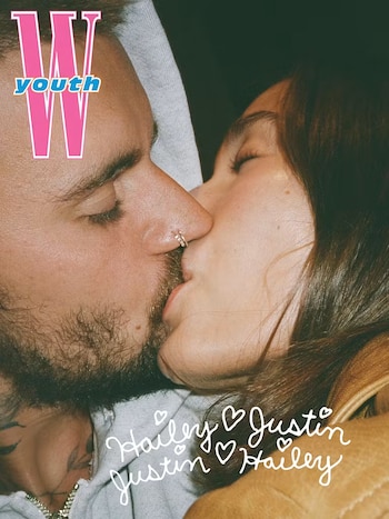 Hailey y Justin Bieber tapa W Magazine