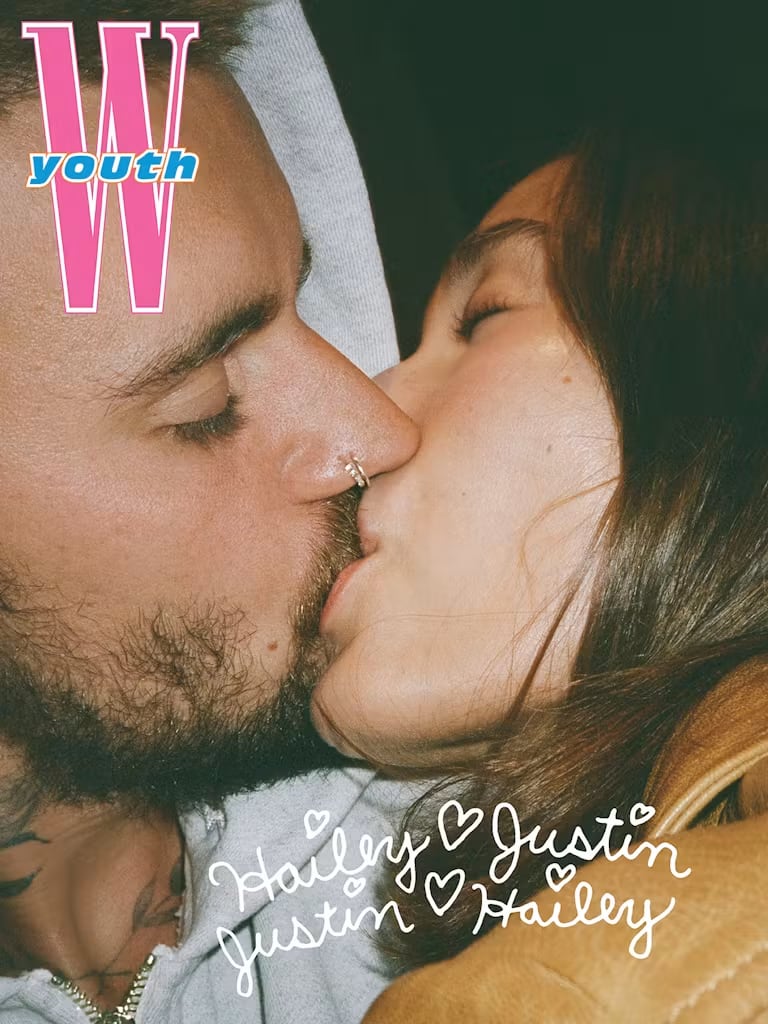 WYouth eligió a Justin Bieber y Hailey Bieber para la portada inaugural de su suplemento de W Magazine (WYouth)