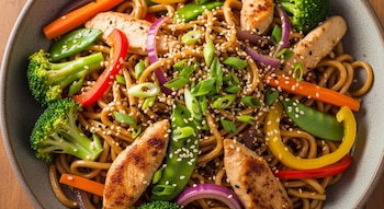 Preparar tallarines orientales caseros en