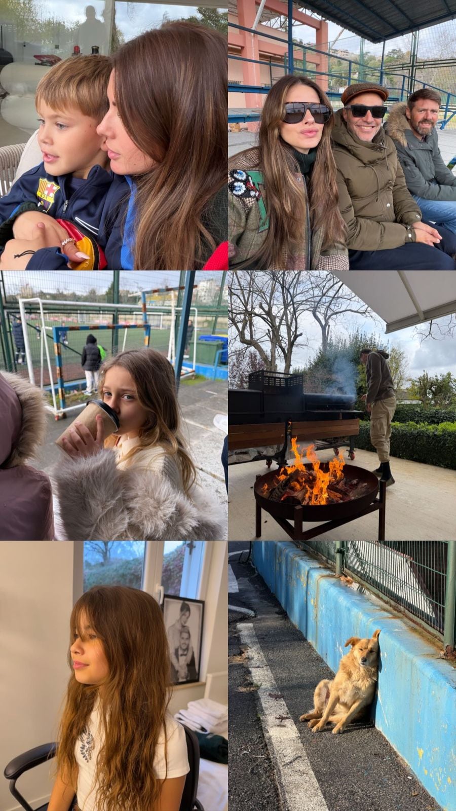 El collage compartido por la China Suárez que incluye la nueva foto de Rufina Cabré