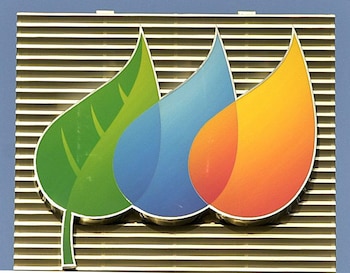 Logotipo en la sede central