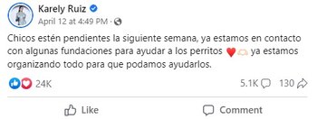 Karely aseguró que se puso