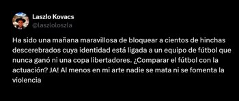 Laszlo Kóvacs se defendió de