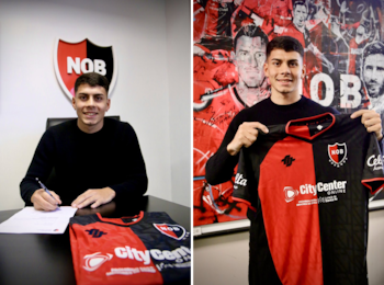 El mediocampista Lucas Gómez fue presentado como nuevo refuerzo de Newell's. Llega desde Argentinos Juniors a préstamo y con opción de compra