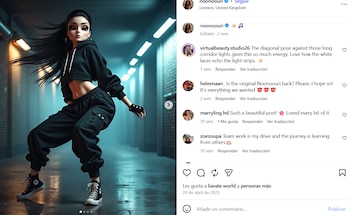 Además de ser un modelo generada por IA, Noonoouri es una artista de la firma Warner. (Instagram)