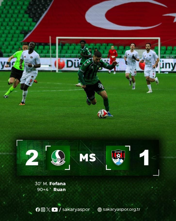 La intervención del VAR marcó el ritmo del partido entre Sakaryaspor y Vanspor FK, con goles anulados y decisiones que influyeron en un encuentro cargado de tensión. (Facebook / Sakaryaspor)