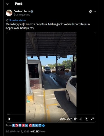 Gustavo Petro hizo una publicación