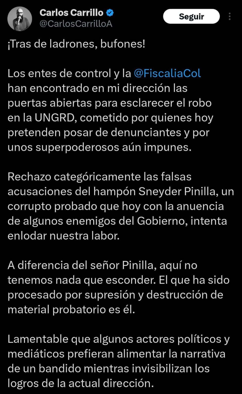 - crédito @CarlosCarrilloA/X