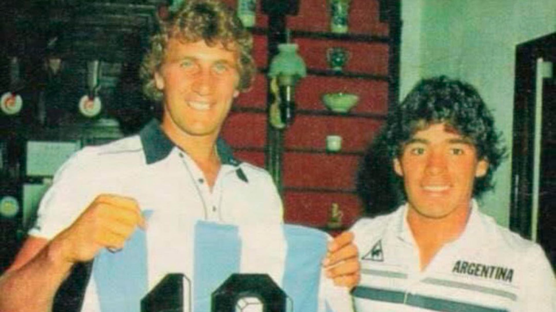 Pfaff, Maradona y la emblemática camiseta