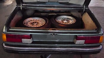 El baúl con dos ruedas