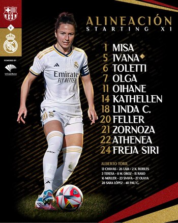 Linda Caicedo titular en el
