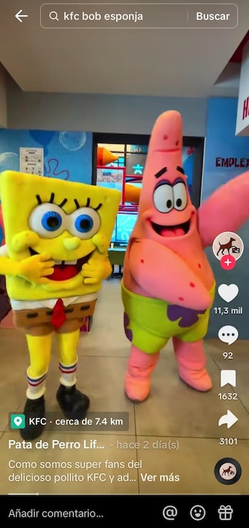 Bob Esponja KFC foto tik