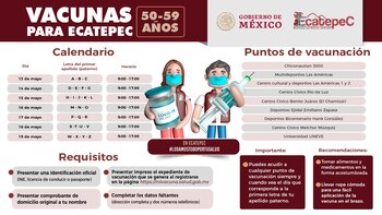 Calendario y centros de vacunación
