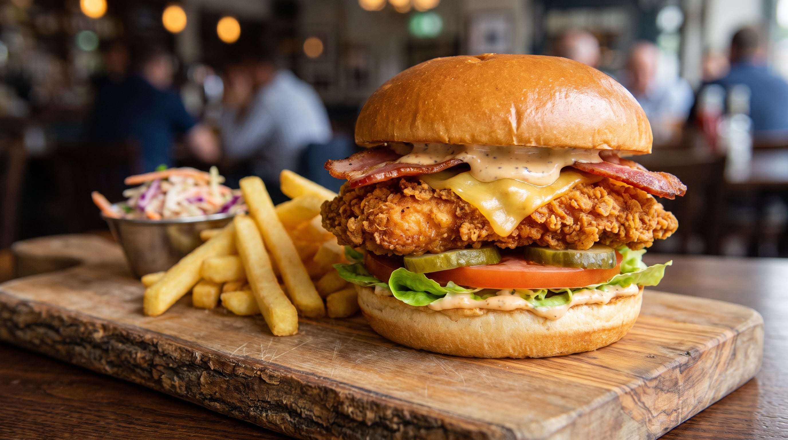 Receta de hamburguesa de pollo, rápida y fácil