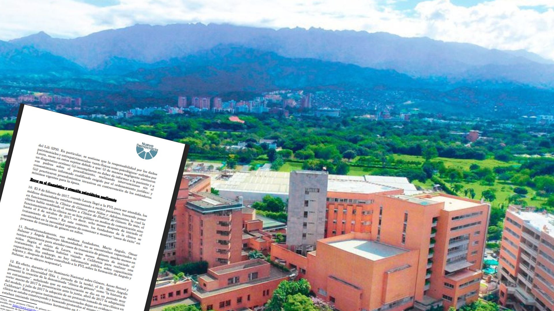 Según denuncias contra la Fundación Valle de Lili, los profesionales de la clínica habrían incurrido en un diagnóstico erróneo y en la aplicación de tratamientos irreversibles en el caso de Laura - crédito composición fotográfica