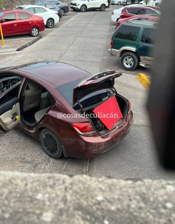 Automóvil en el que dejaron