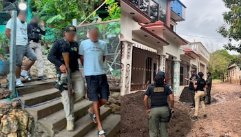 Rangel M. y William E., requeridos por un juzgado de Jalapa, fueron detenidos tras un operativo coordinado. (Cortesía: PNC de Guatemala)
