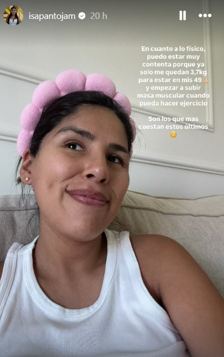 Isa Pantoja habla de su etapa postaparto en redes sociales (Instagram / @isapantojam)