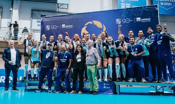 El equipo de vóley de