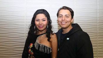 Yarita Lizeth y su esposo