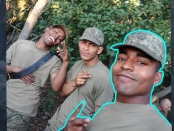 Barrios llegó a Rusia hace menos de tres meses. Antes trabajaba como repartidor en Bogotá y, según relató, aceptó una convocatoria que vio en internet - crédito captura de pantalla Noticias Caracol