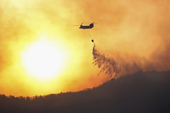 Un helicóptero de la Fuerza