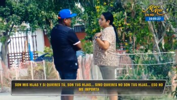 Momento en que fueron seguidos por el programa Nunca Más