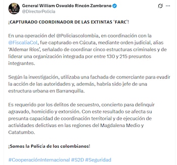 - crédito @DirectorPolicia/X