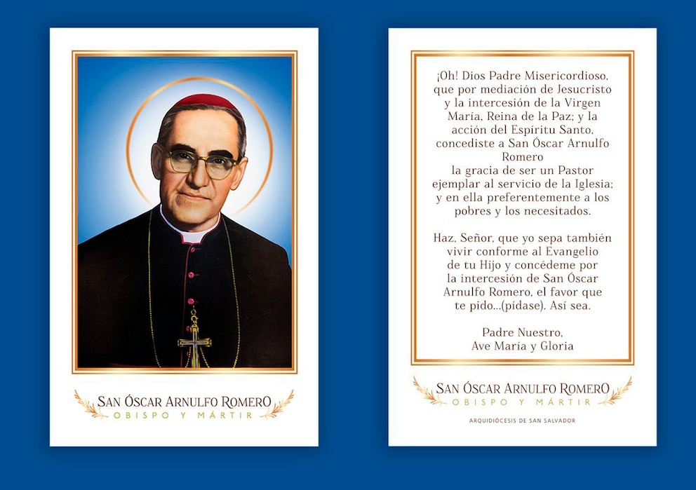 Oración a San Romero. (Cortesía: Conferencia Episcopal de El Salvador)