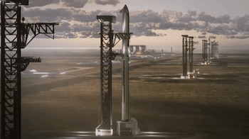 El complejo previsto en la costa sur de Luisiana sumaría 10 plataformas y plantas propias para producir el propelente de los cohetes (SpaceX)