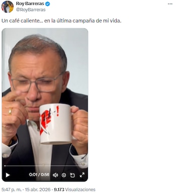Roy Barreras anunció que esta será su última campaña política - crédito @RoyBarreras/X