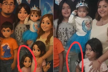 Imagen familiar editada con IA