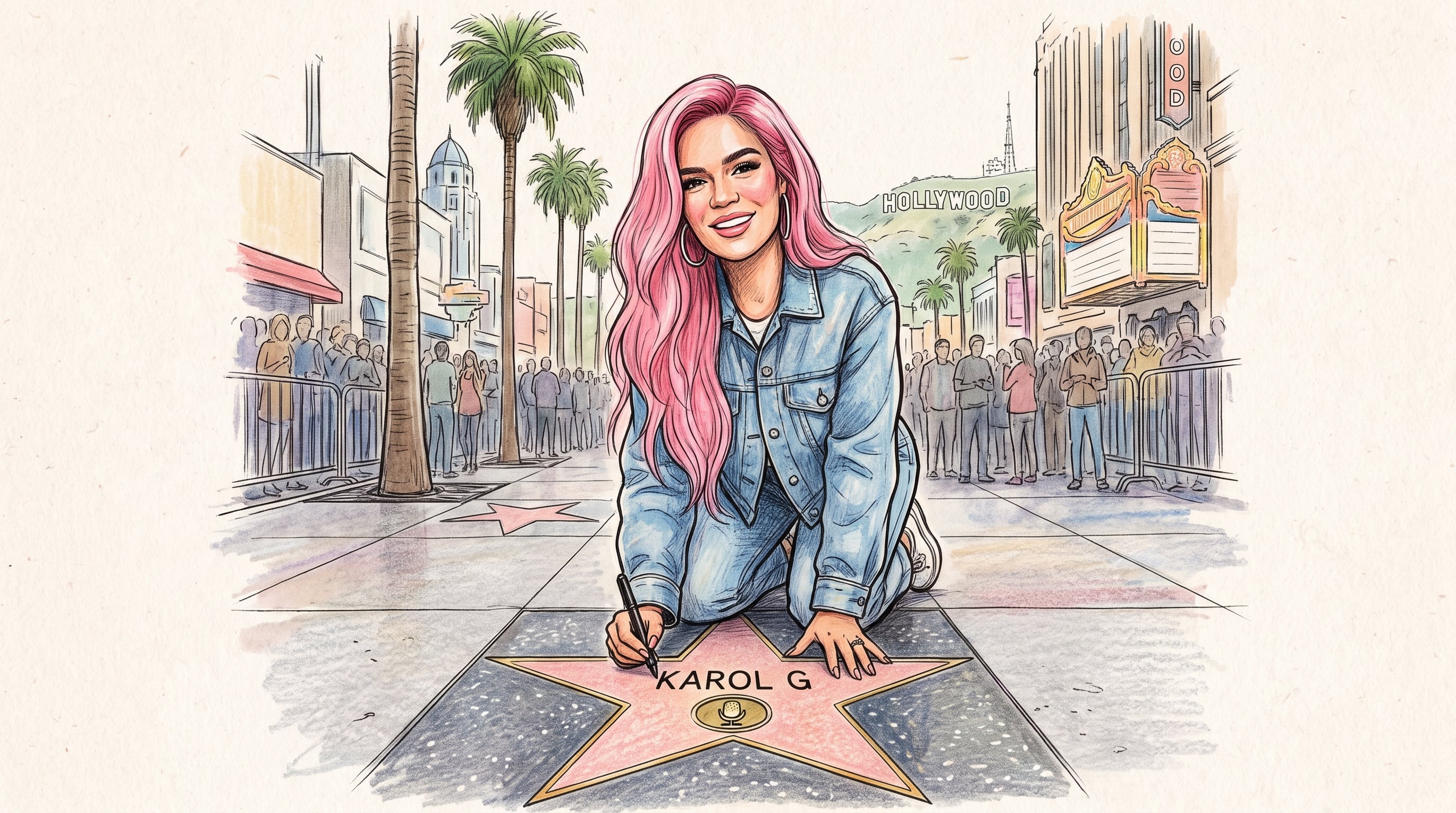 Karol G tendrá su estrella en el Paseo de la Fama de Hollywood